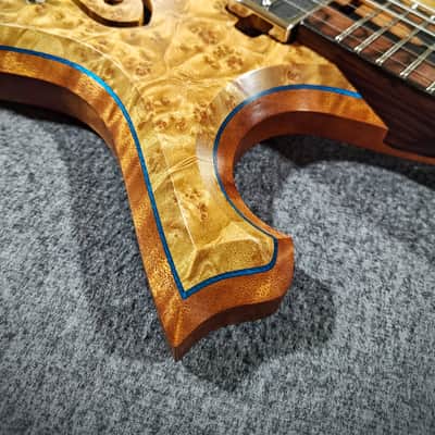 Barlow Guitars Osprey Semi-Hollow 2025 - Golden Camphor / Mun Ebony image 23