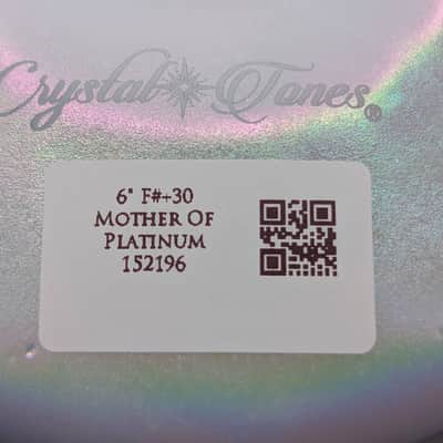 Crystal Tones 6" Mother of Platinum Quartz Crystal Singing Bowl (F#4+30) image 4