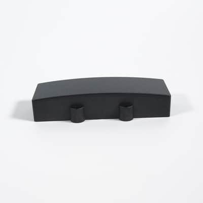 Double J style Humbucker Bass Guitar Pickup cover, 113mm Curved-Top Black image 1