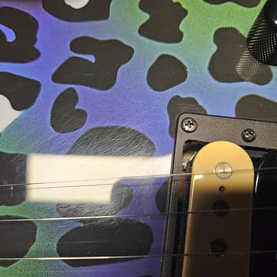 Kramer Baretta Custom Graphics Feral Cat Rainbow Leopard (Schaller Lockmeister) image 9