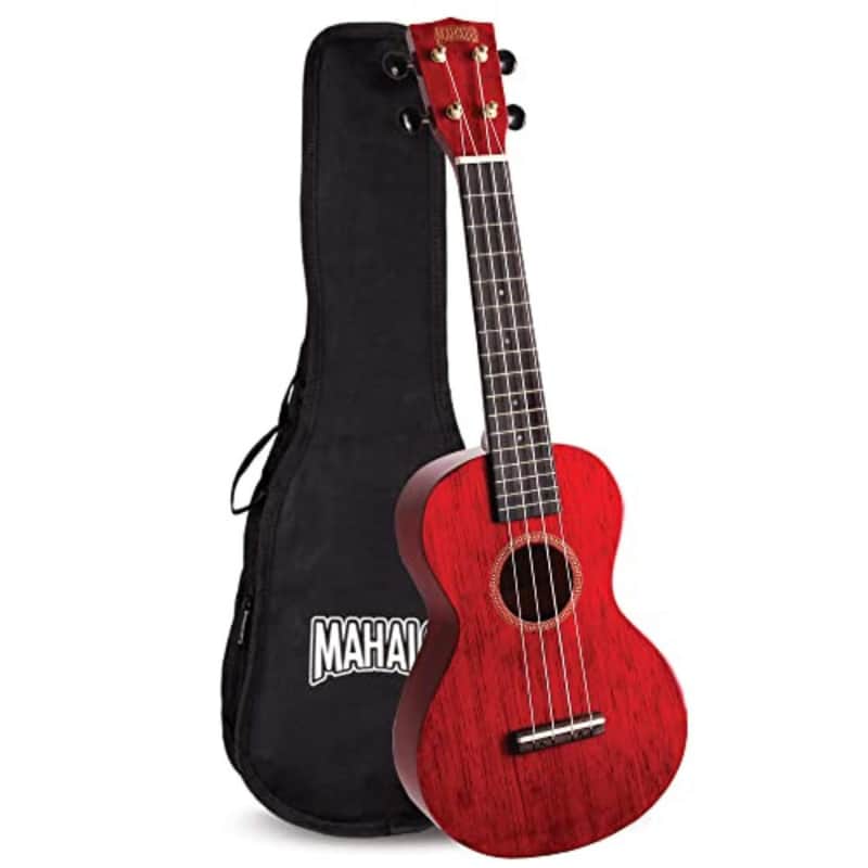 Mahalo, 4-String Ukulele, Transparent Wine Red, Concert (MH2TWR) image 1