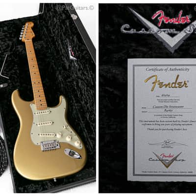 2009 Fender Custom Shop Deluxe Stratocaster in HLE Gold image 6