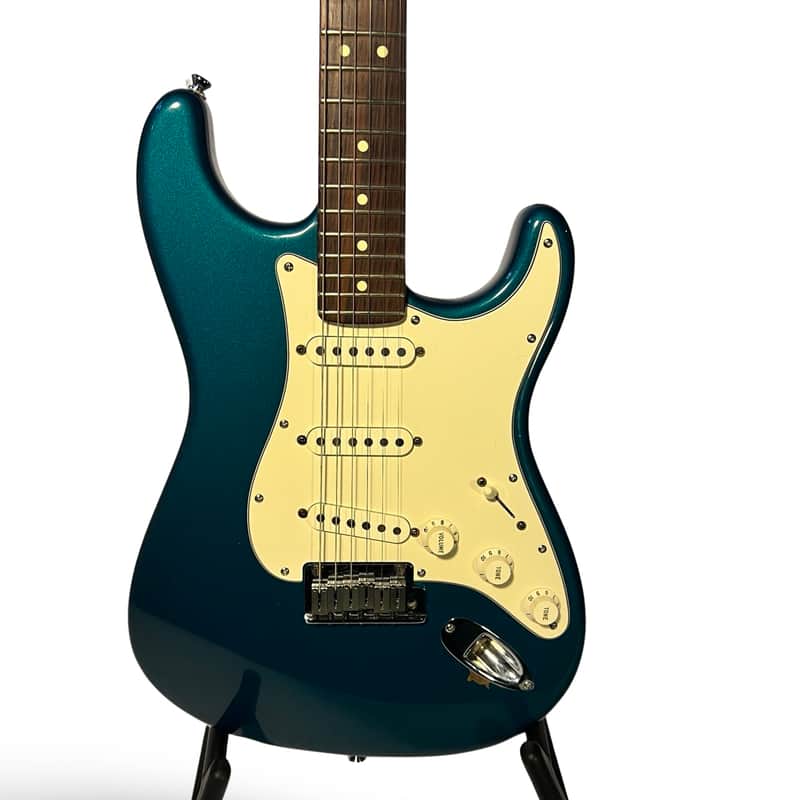 Fender American Series Stratocaster with Rosewood Fretboard 2001 - Aqua Marine Metallic image 1