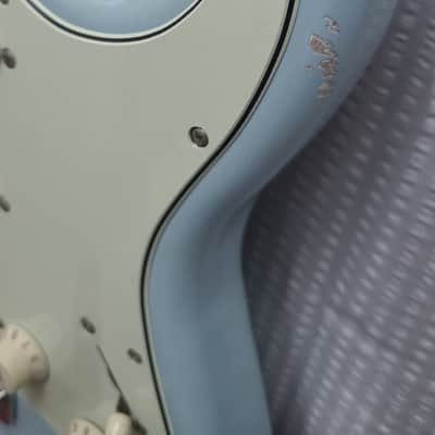 Custom Fender Stratocaster "Nowherecaster" MJT Sonic Blue Relic image 6