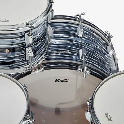 ~NEW!~ Rogers Powertone Series 3-Piece 12/16/22" Drum Kit Set in 70's Black Oyster image 2