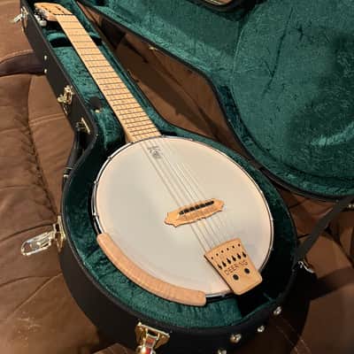 Deering Goodtime Solana 6-Nylon String Banjo with Pickup 2018 - Natural with Deering hard case image 9
