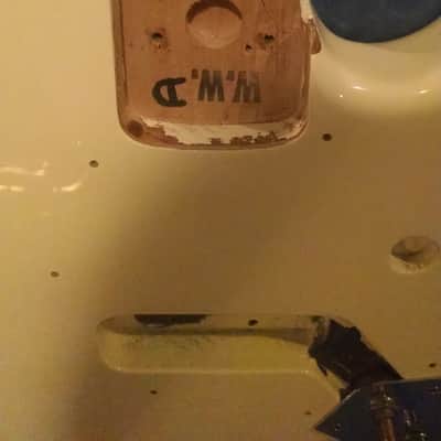 Fender jazz bass body mim Olympic White image 5