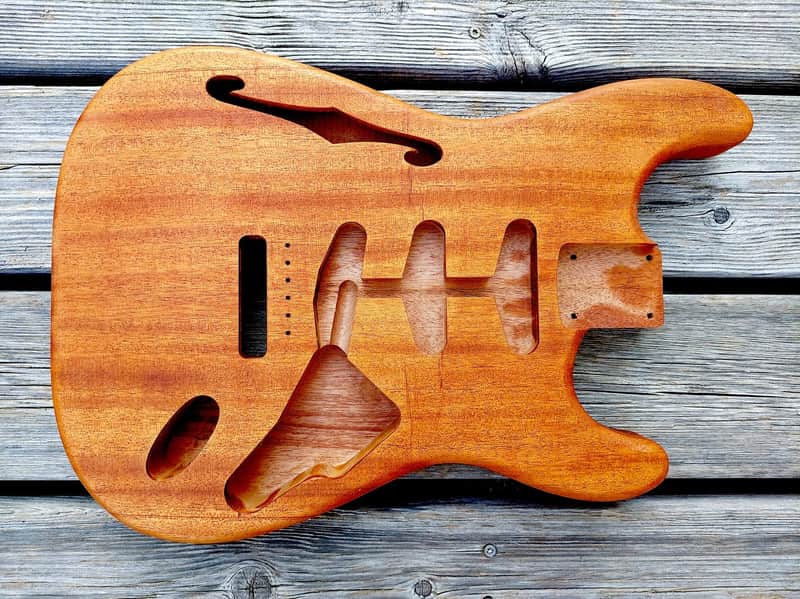 Stratocaster  Thinline body, mahogany image 1