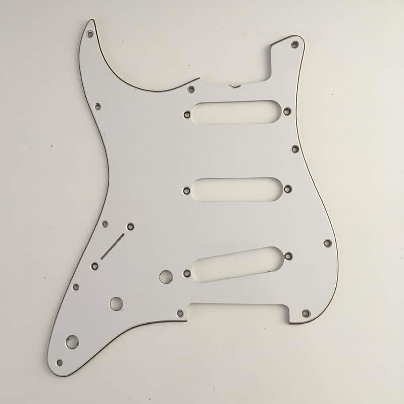 Vintage Spec Fender Lic Old Style Guitar Lefty Strat Pickguard 3-ply Aged Relic image 1