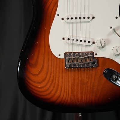 2017 Fender Custom Shop 1956 Stratocaster Journeyman Relic – Roasted Canadian Black Ash image 4