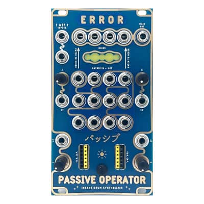 Error Instruments Passive Operator Eurorack Drum Synth Module image 1