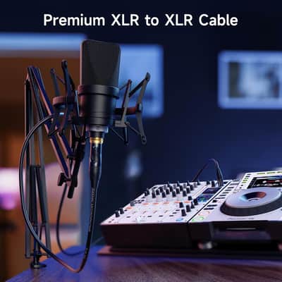 Cable Matters 2-Pack Premium Long XLR to XLR Cables - 35ft, Male to Female Microphone Cable, Oxygen-Free Copper (OFC) Mic Cord, Black image 4