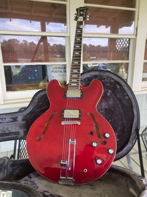 Epiphone Riviera Reissue 1994 - 1999 - Cherry image 1