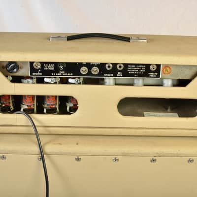 Vintage 1963 Fender Showman Head & Cab w/ Original JBL D130F – Serviced – Local Pickup image 12