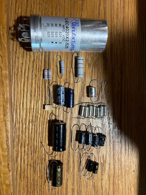 Peavey Classic 100 A Or B series Complete Electrolytic Capacitor Recap Kit image 1