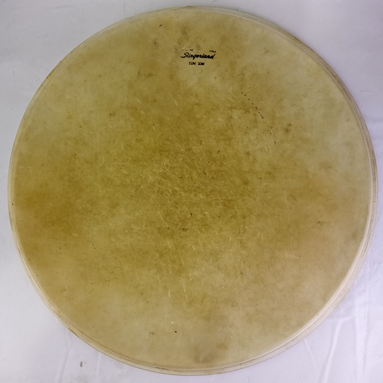 Slingerland16" Calf Skin Floor Tom Drum Head Batter/Reso Vintage 50s Radio King — main photograph