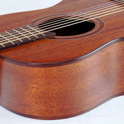 Teton STP103ENT 103 Series Parlor Body Shape African Solid Mahogany Top Mahogany Neck 6-String Acoustic-Electric Guitar image 4