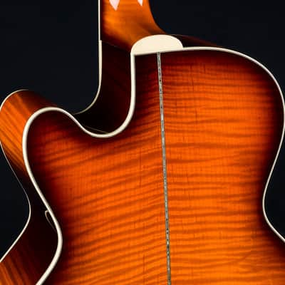 Santa Cruz F-42 Cutaway Custom Flamed Maple and European Spruce with Full Body Sunburst NEW image 17