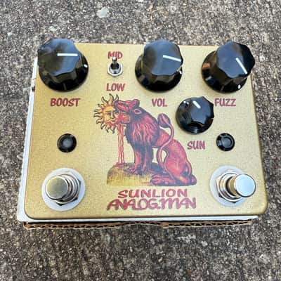 Analogman Sun Lion Fuzz Booster Pedal | Reverb