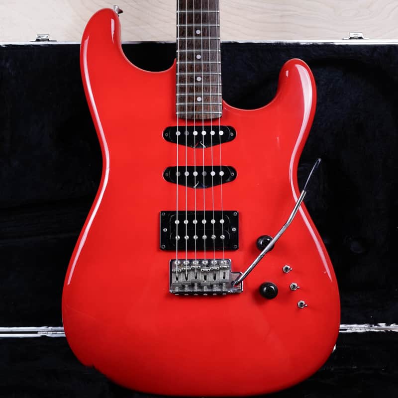 1986-1988 Squier MIJ Contemporary Stratocaster HSS Torino Red
