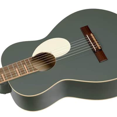 Ortega Guitars 6 Gaucho Series Nylon String Parlor Guitar w/Bag, Right, Platinum Grat (RGA-PLT) image 4