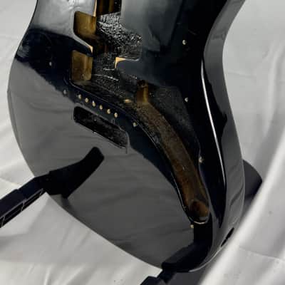 Unbranded Strat Style Electric Guitar Body - Black image 2