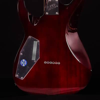 ESP LTD MH-200HTQM, Dark Brown Sunburst image 3