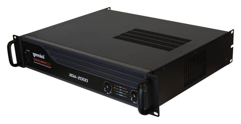 Gemini Sound XGA-2000 Class AB 2X 125W Professional-Grade DJ Amplifier - Power Amplifiers for Live Sound, Rack Mount Design, Perfect for Mobile Rigs & Sound Reinforcement image 1