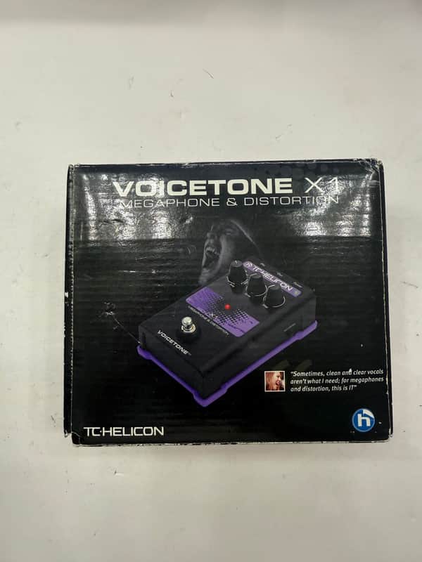 TC Helicon Voicetone X1 Megaphone & Distortion Vocal Effect Pedal + Box & PSU image 1
