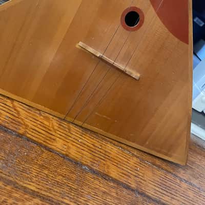 USSR Balalaika 1980s (uke ukulele oud banjo dulcimer domra russia russian made small acoustic guitar like instrument) image 3