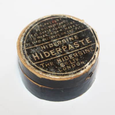 Vintage 1960's Cardboard Box Container Hidersine Hiderpaste Peg Paste To Prevent Pegs Slipping The Hidersine Co Ltd London Case Candy image 5