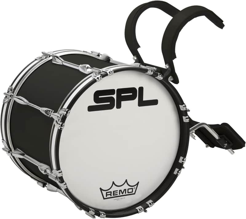 Sound Percussion Labs MBD1614XBK 16x14" Birch Marching Bass Drum with Carrier image 1