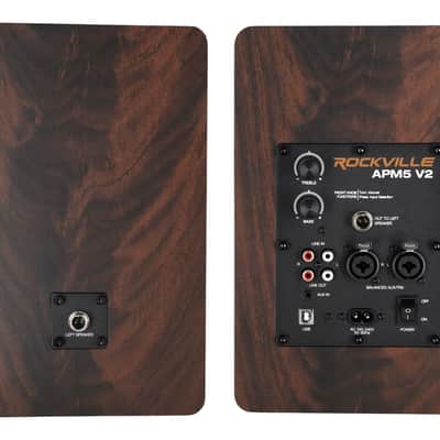 (2) Rockville APM5D v2 5.25" Powered Studio Monitors w/USB/Bluetooth+36" Stands image 14
