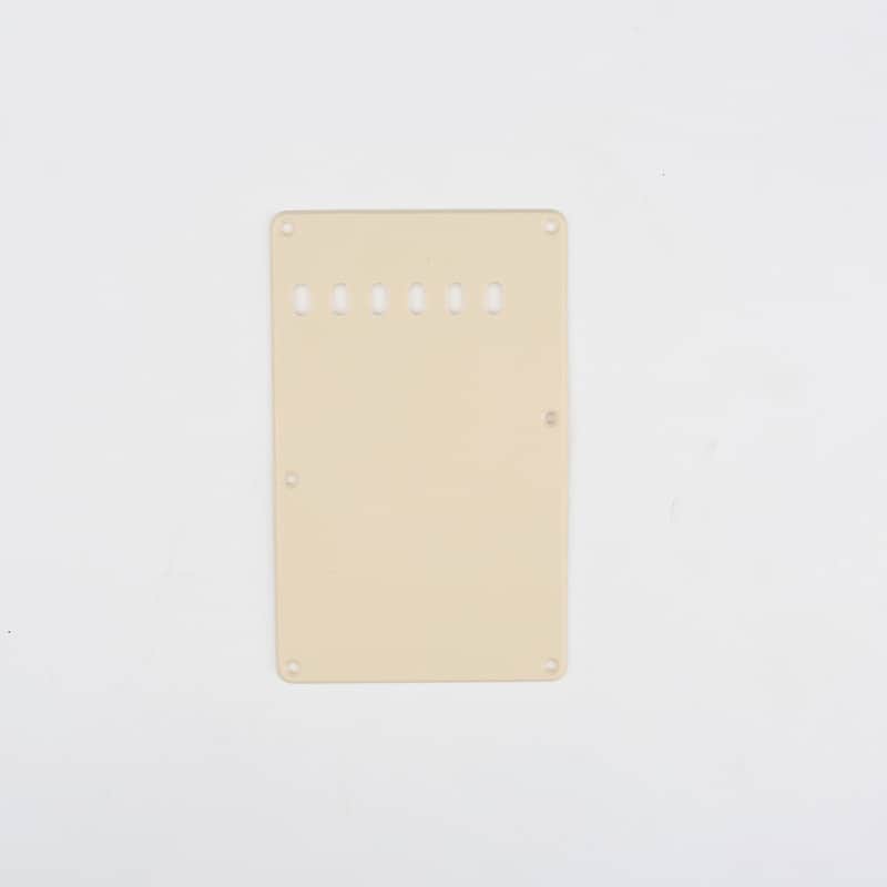 Brio Vintage Style Back Plate Tremolo Cover 1 ply - US/Mexican Fender®Strat® Fit Cream image 1