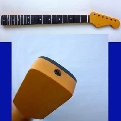 Stratocaster 21 JUMBO Frets/Guitar Neck Rosewood -Vint, w/Warmoth Bone Nut STRAT -Nitro Satin image 1