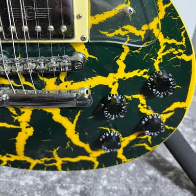 Epiphone Les Paul Nuclear Extreme 2001 - 2002 - Green Yellow Crackle image 3