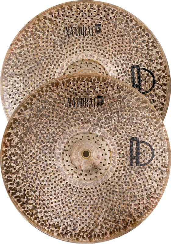 Agean Cymbals 13" Natural R Low Noise (Low Volume) Hi-hat image 1
