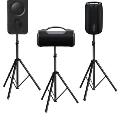5Core Professional Speaker Stand Tripod Adjustable Heavy Duty Durable Steel Portable on stage or in Studio SS HD 2 PK image 7