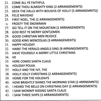 Massive Christmas Accordion Sheet Music DVD with 105 Selections image 3