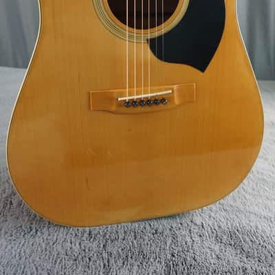 1970s Yamaki W300 Dreadnought Japan Acoustic Guitar w/ Hard Case image 1