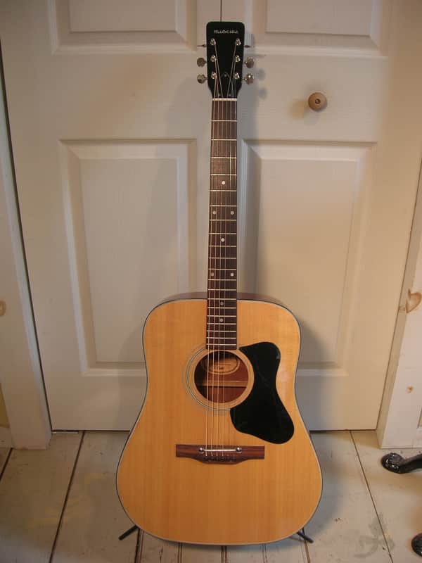 Vintage Guild 70s A-20 A20 Madeira mahogany/spruce dreadnaught acoustic guitar w/ohsc image 1