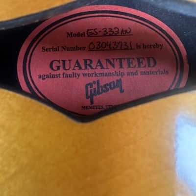 2003 Gibson ES-333 (Custombuckers) Natural w/ HSC image 6