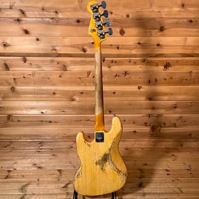 Fender Custom Shop Limited Edition Heavy Relic Custom Jazz Electric Bass USED - Aged Natural image 5