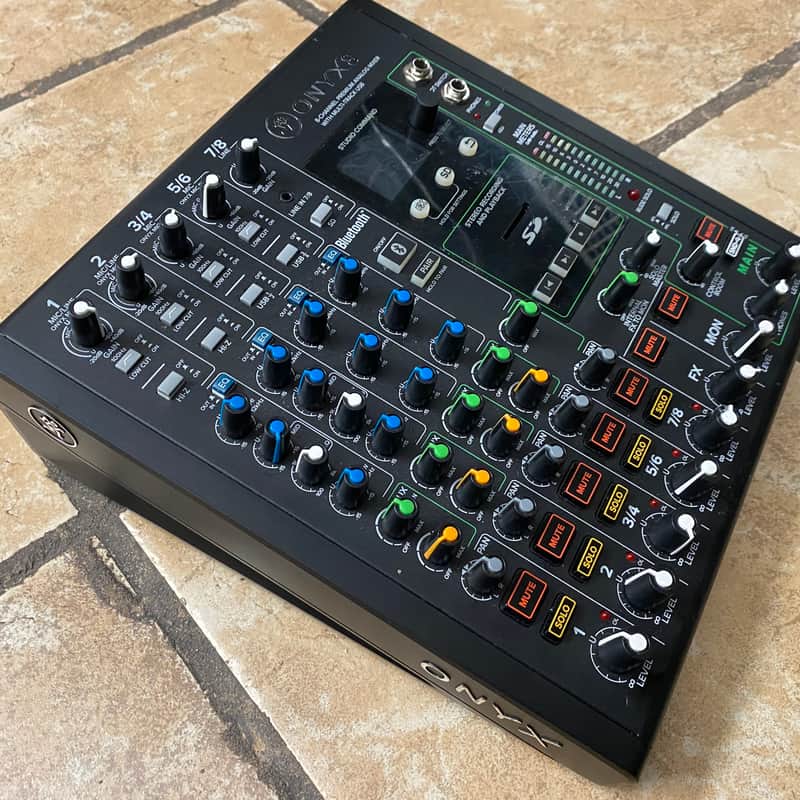 2021 – Present Mackie Onyx8 8-Channel Analog Mixer with Multit…
