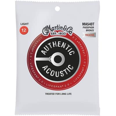 Martin MA540T Lifespan 2.0 Light 92/8 Authentic Guitar Strings image 1