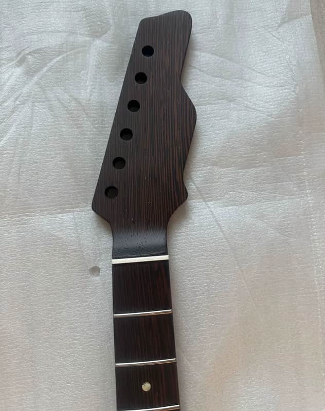 Wenge Wood Electric Guitar Neck, 22 Frets Fingerboard image 1