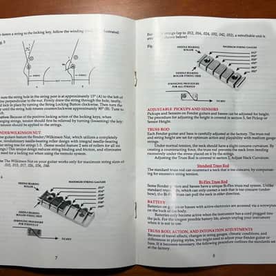 1992 Fender Instruction Manual - All American guitars and basses image 4