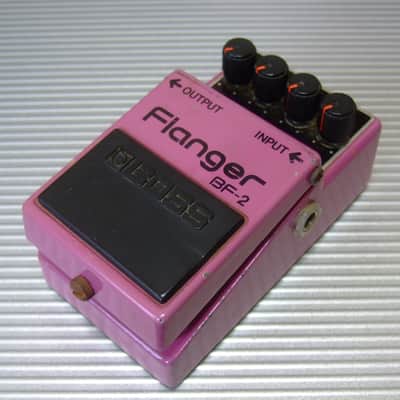1981 Silver Screw Boss BF-2 Flanger / MIJ Made in Japan (Black Label) image 1