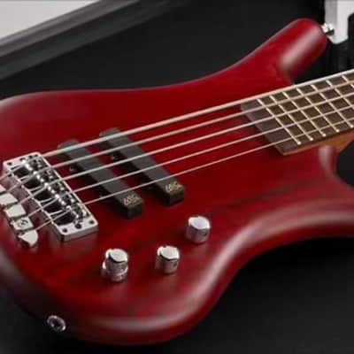Warwick Pro Series Thumb BO-5 String-Burgundy Red Transparent Satin image 4