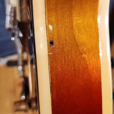Vintage 1960s Ventura Semi-Hollow Electric Guitar Sunburst image 15